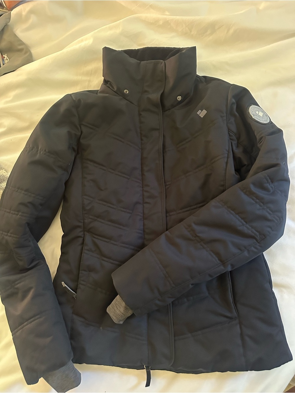 Obermeyer Women's Black Quilted Puffer Coat